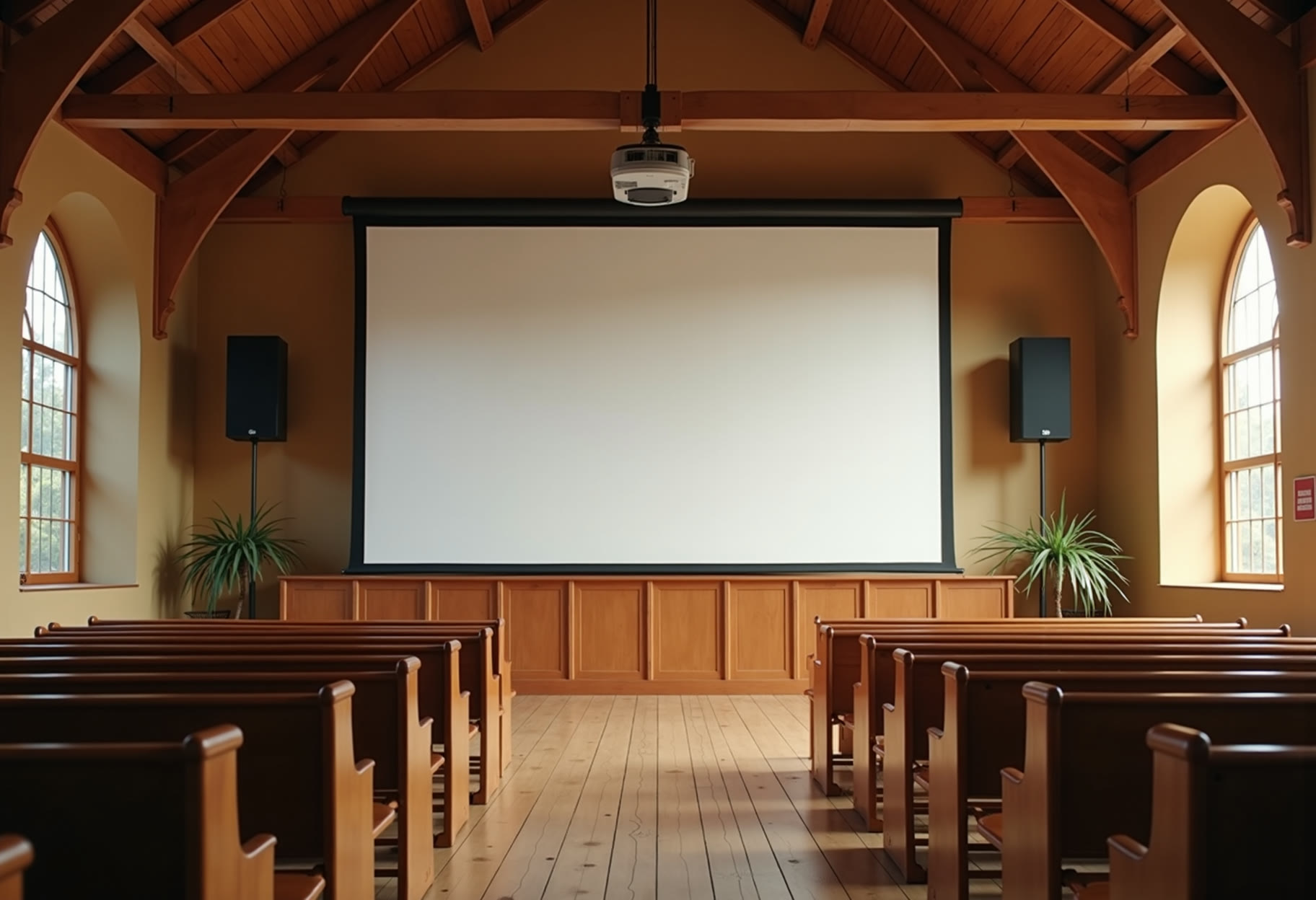 New projection surface and short-throw